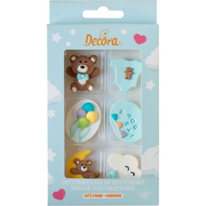 Cukrové dekorace je to kluk, 6ks - Decora  | Skvělé pro Váš domácí dort