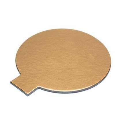 Podložka pod minidezerty zlatá tenká kruh 8 cm (1 ks) ♡