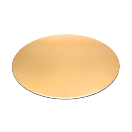 Podložka pod dort zlatá tenká rovná kruh 16 cm (1 ks) ♡