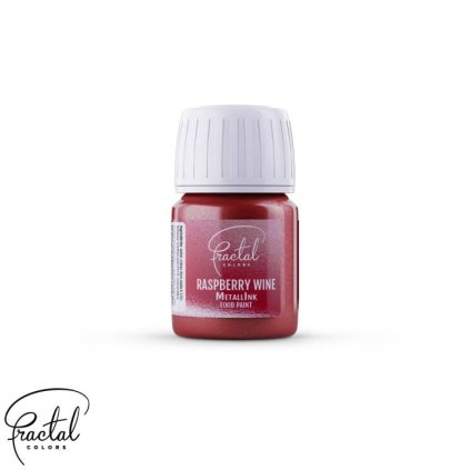 Tekutá metalická barva Fractal - Raspberry Wine (30 ml) ♡