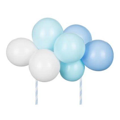 Dekorace na dort - balonky modré 29 cm  /BP