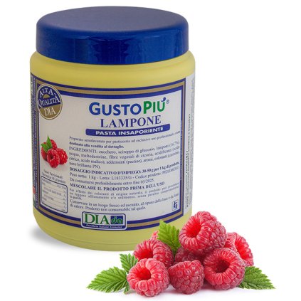 Pasta ochucovací GustoPiú (malina s kousky) 1 kg/dóza