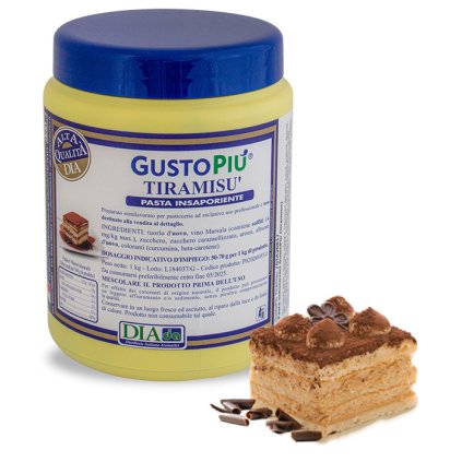 Pasta ochucovací GustoPiú, tiramisu 1 kg/dóza