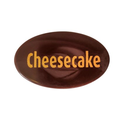 Čokoládová dekorace "Cheesecake" 4cm, hořká 605 ks/bal (1,430kg)