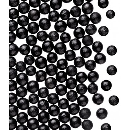 Cukrové perly rýžové 4mm (černé) 1,2 kg/krabička