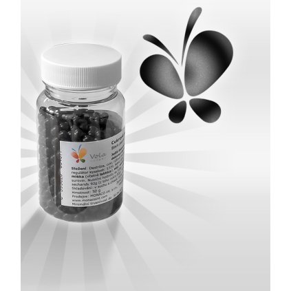 Cukrové perly rýžové 4mm (černé) 50 g/dóza