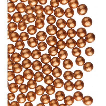 Cukrové perly rýžové 4mm (retro-zlaté) 1,2 kg/krabička