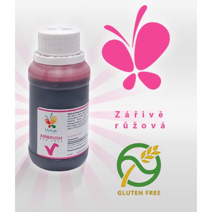 Barva tekutá cukrářská Airbrush (růžová) 100 ml/lahvička