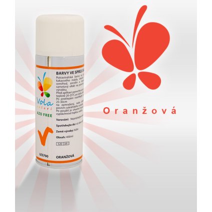 Chablonage sprej sametový efekt AF oranžová 400 ml/sprej
