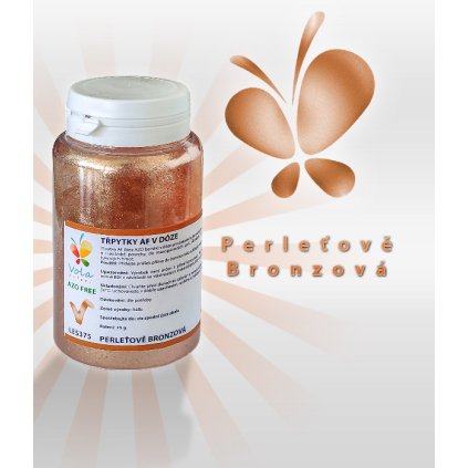 Třpytky v dóze AF (perleťově-bronzová) 25 g/dóza