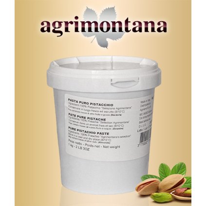 Pasta 100% pistácie výběr Agrimontana 1 kg/dóza