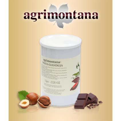 Pasta lískooříškový nugát Gianduja Agrimontana 1 kg/plechovka
