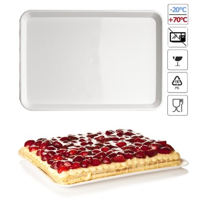 Podnos Paperino plast 40x30cm (bílá) 5 kg/bal (cca16ks)