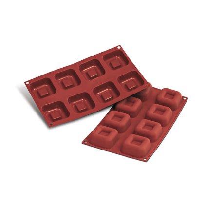 Forma silikonová (8 ks cihla čtverec velký) 6,25x6,25 v.2,5 cm