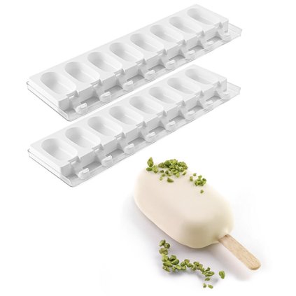 Forma silikonová na nanuky,16 ks Mini Classic+dřívka 16x37 ml/2 formy