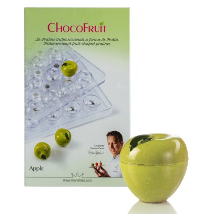 Forma na 3D pralinky magnetická (Apple 12g) 2 tvary/2 formy