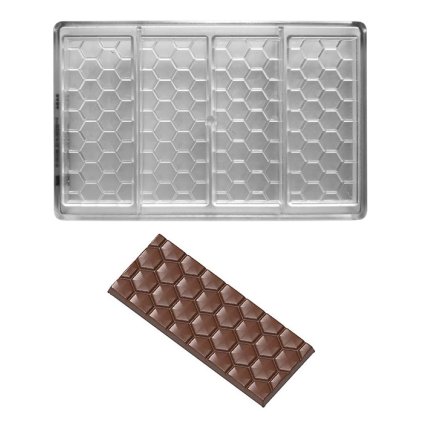 Forma na čokoládovou tabulku 68,5g (plástev) 1x4 tabulky/forma
