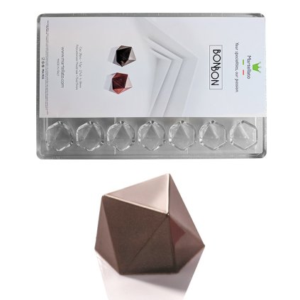 Forma na pralinky (bonbón modern 9,5g) 7x4 tvary/forma