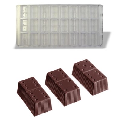 Forma na pralinky (domino 14g) 8x3 tvary/forma