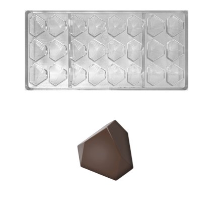Forma na pralinky několikahran 8,5g 3x8 tvarů/forma