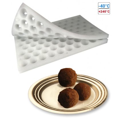 Formy silikonové na lanýže sada 2 ks (truffles) prům.2,5cm