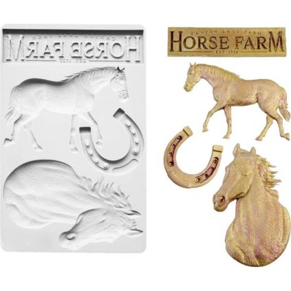 Silikonová formička kůň 20x12,5cm - Cakesicq  | Cukrářské potřeby