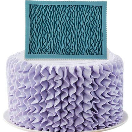Silikonová formička na povrchy třásně 15x11cm - Cakesicq  | Cukrářské potřeby
