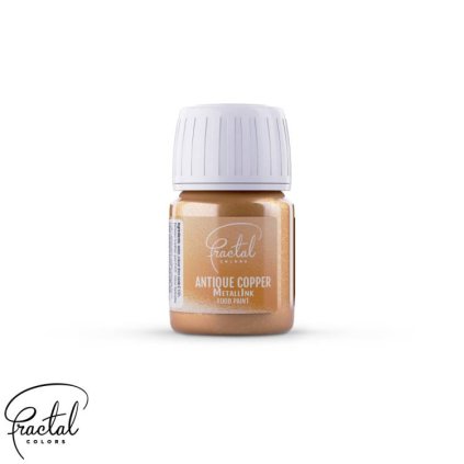 Tekutá metalická barva Fractal - Antique Copper (30 ml) ♡