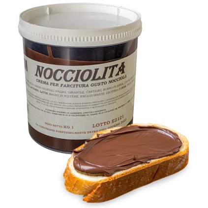 Krém lískooříškový Nocciolita 1 kg/kbelík