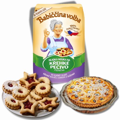 Babiččina volba - Mouka pšeničná na křehké pečivo 1kg