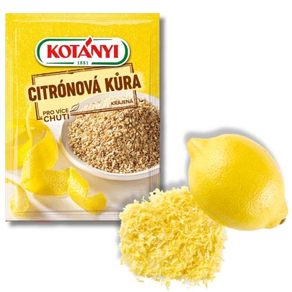 Citrónová kůra granulovaná pro cukrářské potřeby 14g