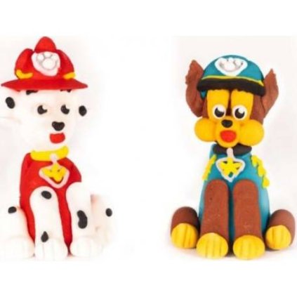 Cukrová figurka Paw Patroll Chase a Marshall - K Decor  | Skvělé pro Váš domácí dort