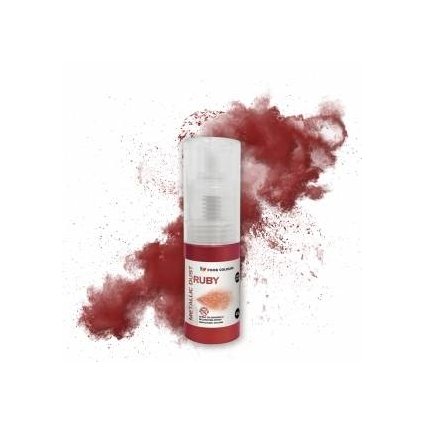 Food Colours Třpytky v rozprašovači Ruby Metallic Dust (10 g) ♡