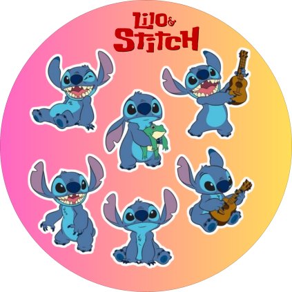 Jedlý papír Lilo & Stitch