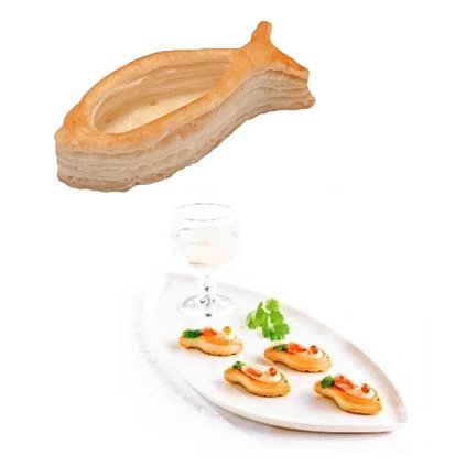 Rybička z listového těsta 5,5 cm, (8 g) 120 ks/kart