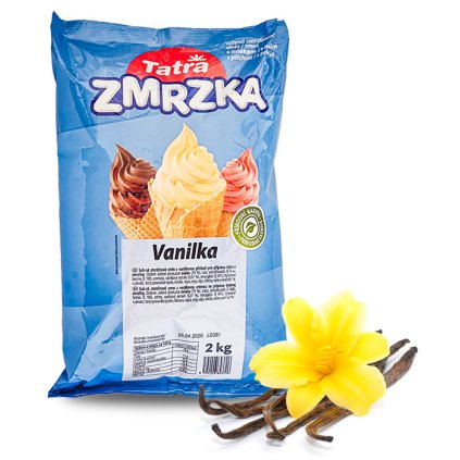 Směs na točenou zmrzlinu s příchutí vanilky,Tatra 2 kg/sáček