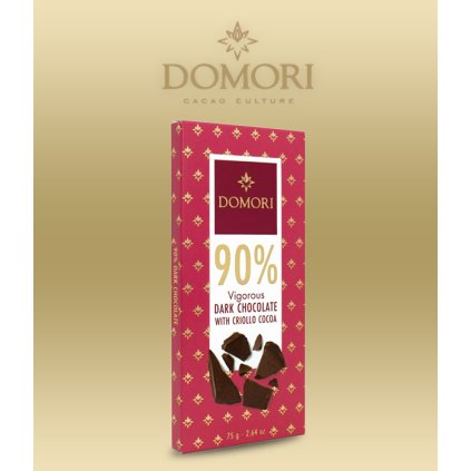 Čokoláda Domori hořká Criollo 90 % tabulka 75g