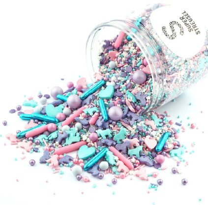 Cukrové zdobení 90g Unicorn párty - Super Streusel  | Skvělé pro Váš domácí dort
