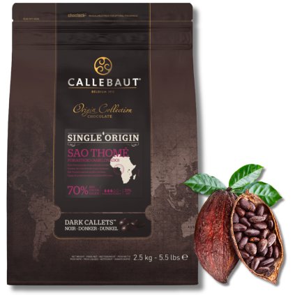 Callebaut 70% Čokoláda tmavého typu z řady Origin - Sao Thomé 2500g