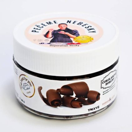 Čokoládové hobliny tmavé (80 g) Cukrářská ♡