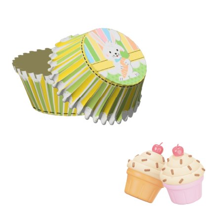 Cukrářské košíčky na muffiny - Veselé Velikonoce (50 ks)