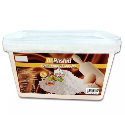 Moučkový cukr třtinový 2,5 kg v kyblíku