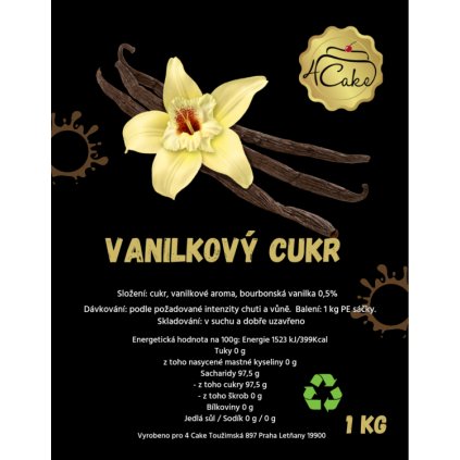 Vanilkový cukr 1 kg ♡