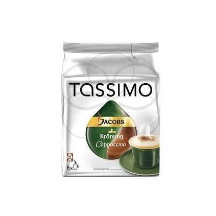 Tassimo JACOBS Krönung Cappuccino (8 x 26 g + 8 x 6,5 g) kapsle