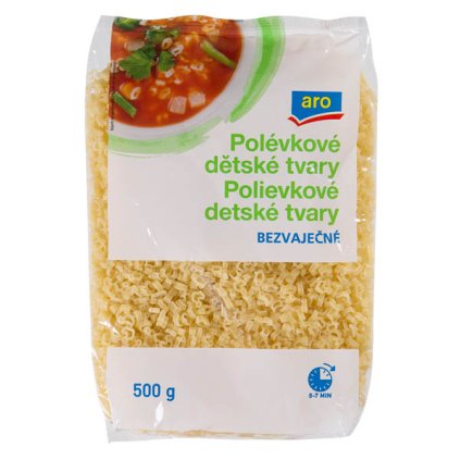 aro Těstoviny polévkové bezvaječné dětské tvary 500 g