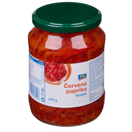aro Paprika červená řezy 640 g