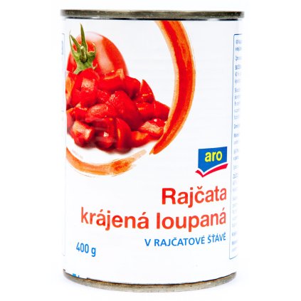 aro Rajčata krájená loupaná 400 g