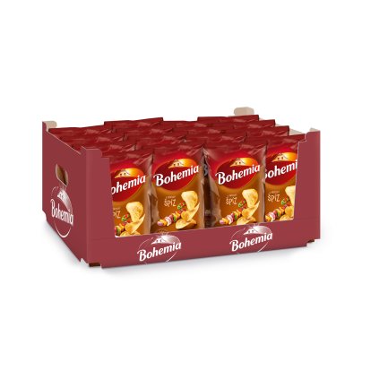 KARTON - Bohemia Chips špíz 18 x 130 g