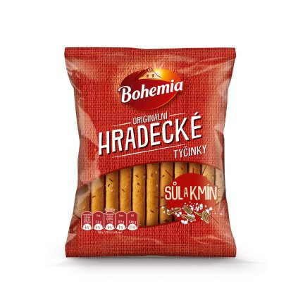 Bohemia Hradecké tyčinky kmín sůl 90 g