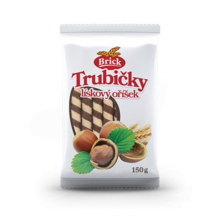 DELASHERAS Brick Trubičky lískový oříšek 150 g